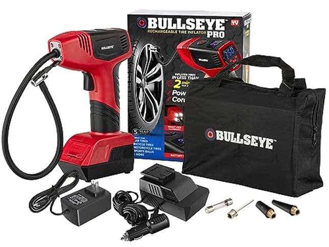 Image for article titled Bullseye Pro Max Digital Tire Inflator Automatic 150 PSI Max w/Gauge Display Screen & Pre-Set Pressure in KPA, Now 22% Off
