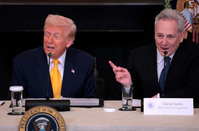 Donald Trump y su zar de las criptomonedas, David Sacks