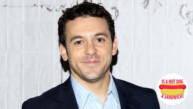 Image for article titled Hey Fred Savage, is a hot dog a sandwich?