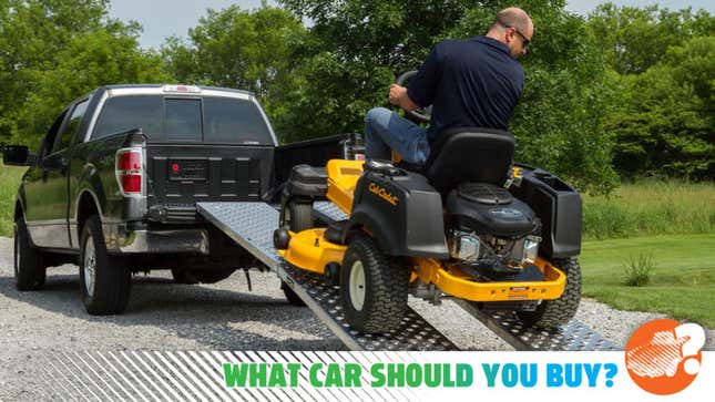 Image for article titled I Need A Cheap Truck That Can Haul A Lawnmower! What Should I Buy?