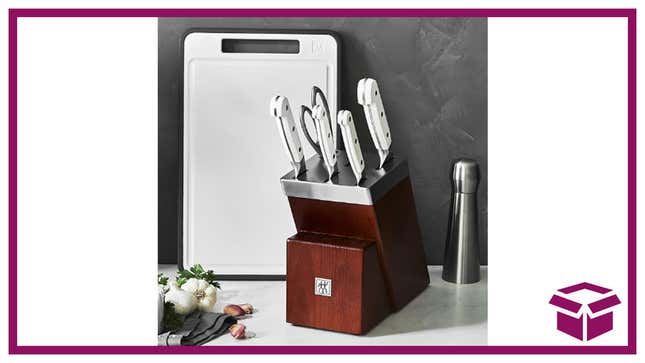 Image for article titled ZWILLING Pro Le Blanc 7-pc Self-Sharpening Knife Block Set: The Ultimate Cutlery Upgrade, 68% Off at Macy&#39;s!