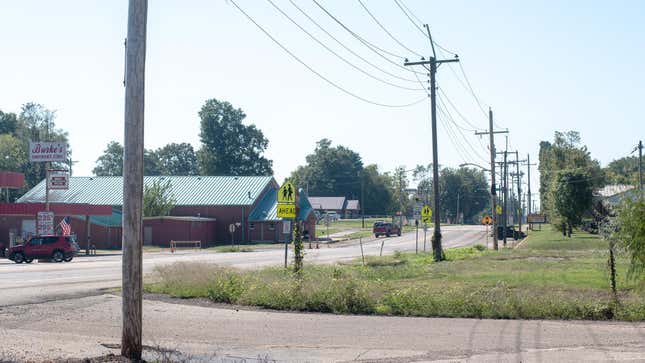 Una calle en Broken Bow, Oklahoma