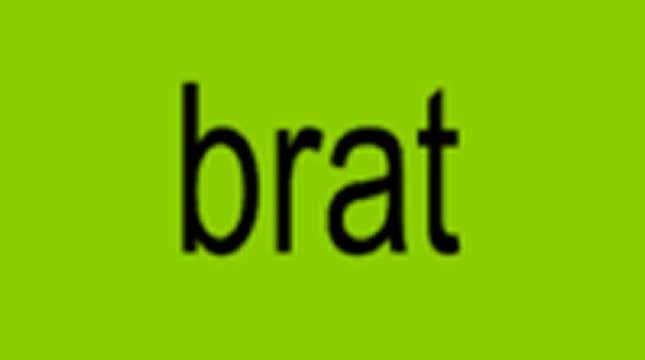 "brat" album art