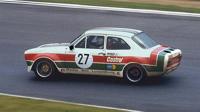 Hans Heyer racing a Ford Escort in 1974. There aren’t many photos of his disastrous F1 debut.