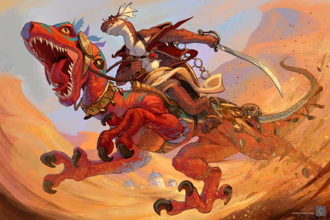 Image for article titled A Dragon Riding A Dinosaur