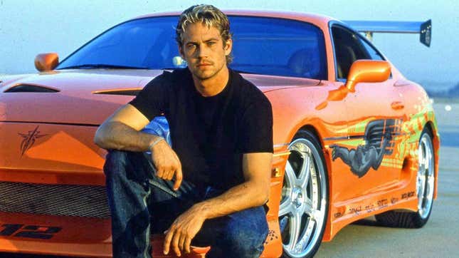 Walker, seen here in the first Fast and Furious movie, died in 2013.