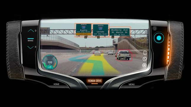 Image for article titled This GM Design Concept For A Steering Tablet Breaks My Brain