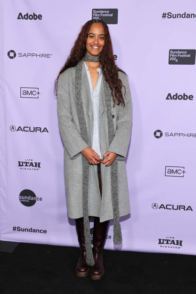 Malia Ann Obama besucht die Premiere von „The Heart“ im Kurzfilmprogramm 1 während des Sundance Film Festivals 2024 im Prospector Square Theatre am 18. Januar 2024 in Park City, Utah.