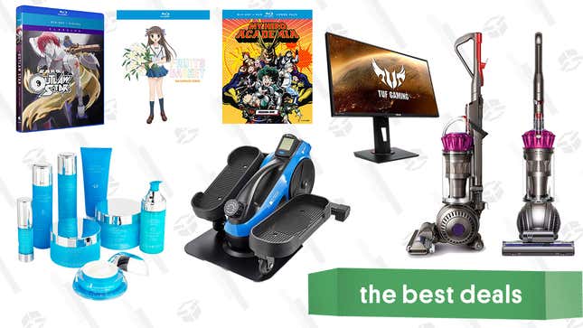 Image for article titled Saturday&#39;s Best Deals: Funimation Anime Titles, Asus TUF Gaming Monitor, Dyson Origin Ball Vaccum, Quench Skincare Set, and More