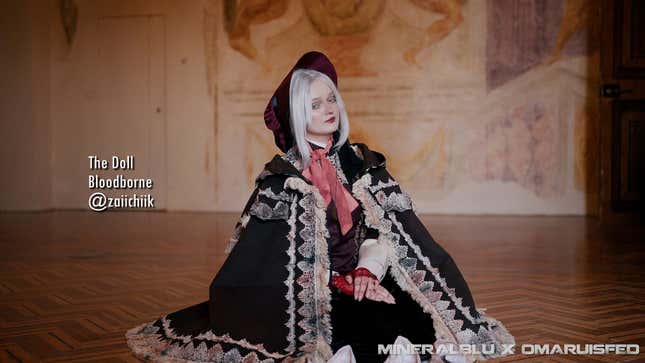 A photograph of a cosplayer at Il Volta Italy.