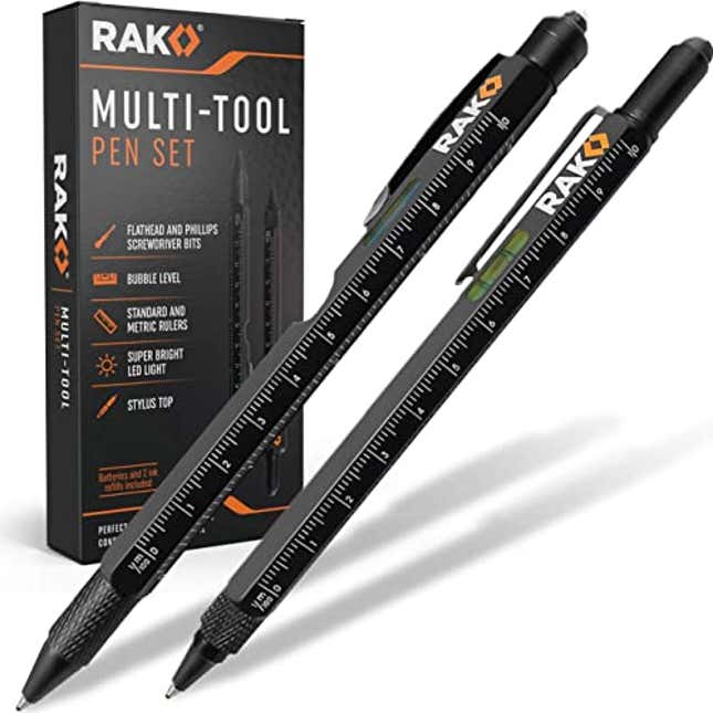 Image for article titled Get the Perfect Gift for Your Handyman with RAK 2-in-1 Multi-Tool Pen Set, 55% Off