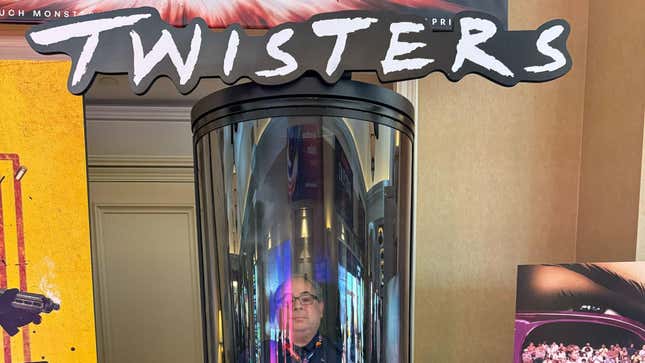 In the Twisters tube.