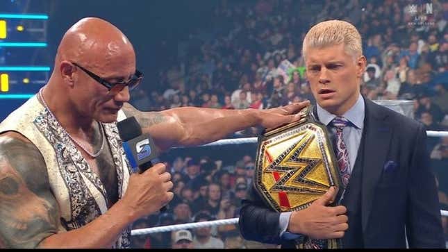 The Rock asking Cody Rhodes to give him his soul