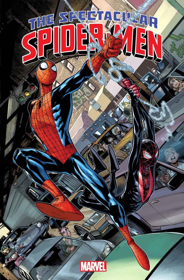 Image for article titled Marvel Finally Does the Thing with New Spectacular Spider-Men Comic
