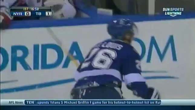 Martin St. Louis Honored For 1,000 NHL Games, Scores Goal, Falls Down