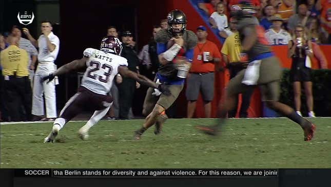 Feleipe Franks Goes 79 Yards In Zig-Zag Scramble That Took 17 Seconds<em></em>