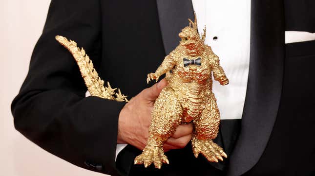 Image for article titled The Oscars Belonged to Minus One's Tiny, Golden Godzilla