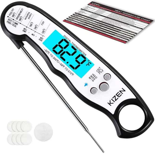 Image for article titled Upgrade Your Cooking Skills with KIZEN Digital Meat Thermometer, 25% Off Code