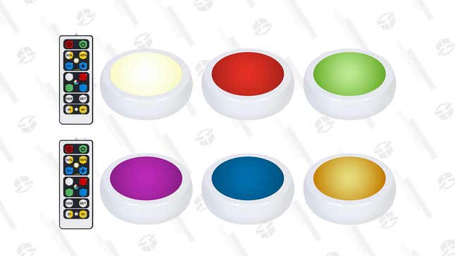 Brilliant Evolution Wireless Color Changing LED Puck Light 6-Pack | $24 | Amazon | Use code 20KDPUCKLITE