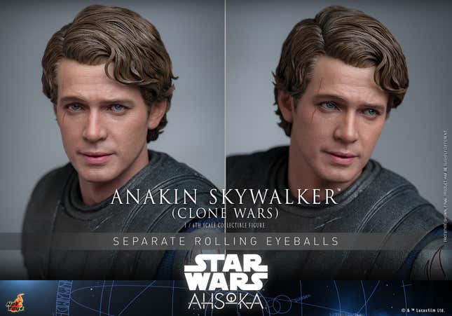 Image for article titled Hot Toys&#39; New Ahsoka Anakin Skywalker Smashes Hayden Christensen Into Clone Wars