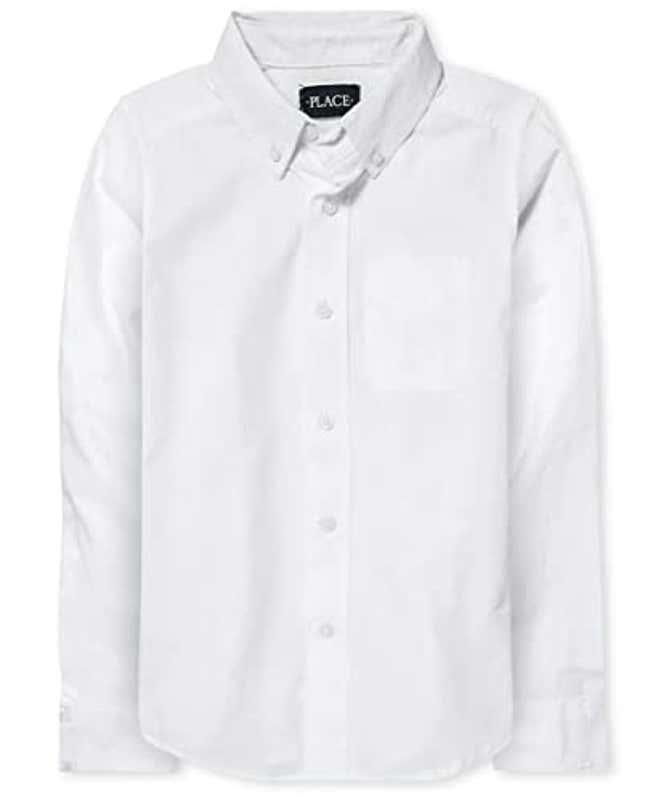 The Children's Place boys Long Sleeve Oxford Shirt, Now 27% Off