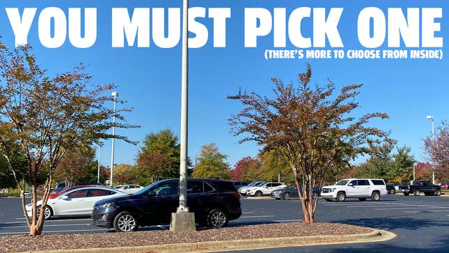 Image for article titled Which Car Will You Pick From This Random Medical Center Parking Lot?