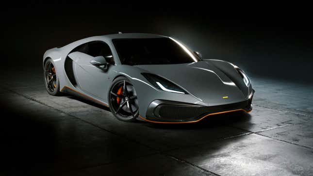 A photo of the new Noble M500 supercar. 