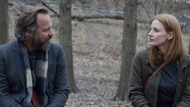 Peter Sarsgaard and Jessica Chastain in Memory