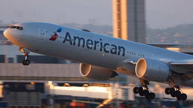 An American Airlines plane