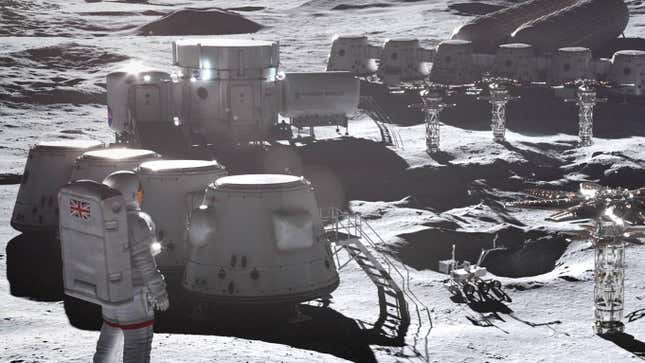 UK space agency moon base