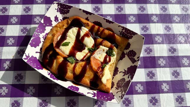 Caprese Garlic Bread with Boysenberry Balsamic Glaze