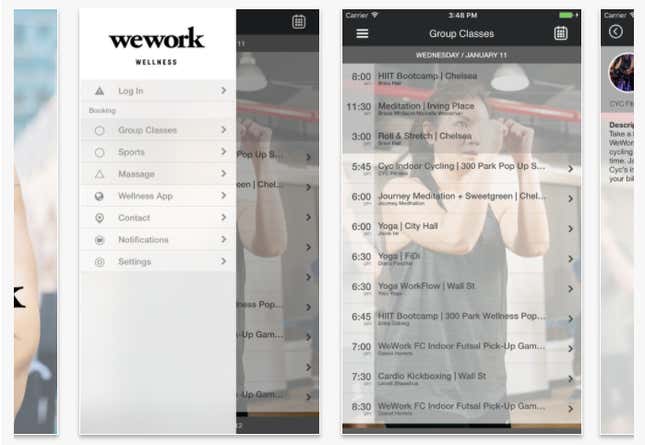 Image for article titled WeWork has quietly launched a fitness business inside its network of shared offices