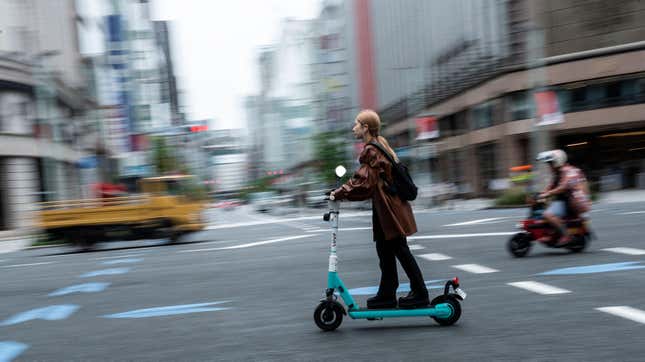 Image for article titled E-Scooter Traffic Violations Increased 400 Percent In Japan In Last Six Months