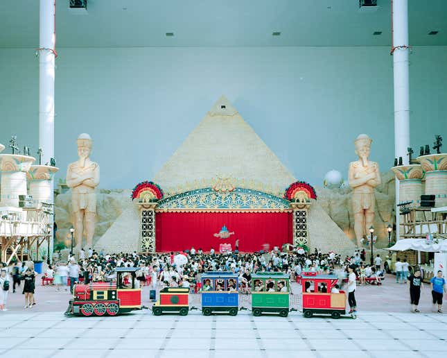 Romon U-park in Ningbo, Zhejiang province, one of the biggest indoor theme parks in the world.