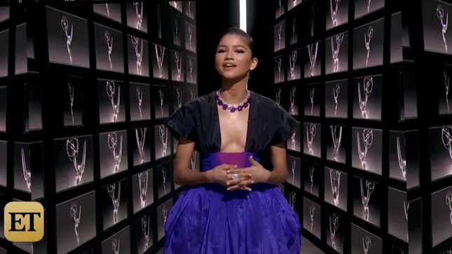 Zendaya presenting at the 72nd Annual Emmy Awards on September 20, 2020.