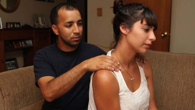 Image for article titled Area Man Treats Girlfriend To Sumptuous 20-Second Massage