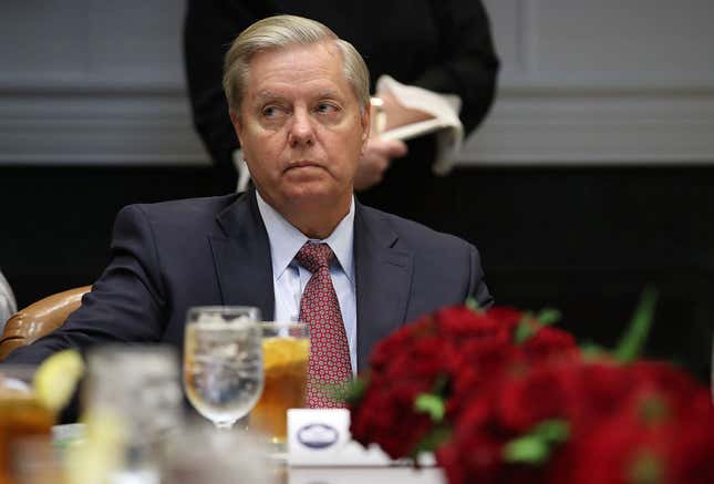 Image for article titled Senator Lindsey Graham Can’t Stop Being Messy, and This Time, He Might’ve Gotten in Over His Head