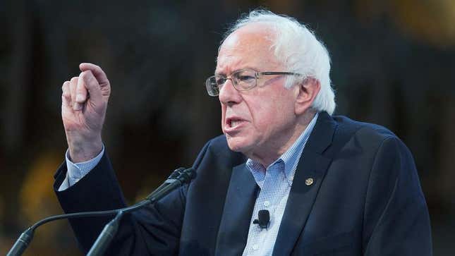 Image for article titled Bernie Sanders Repeatedly Scolded For Attempting To Unionize Debate Moderators