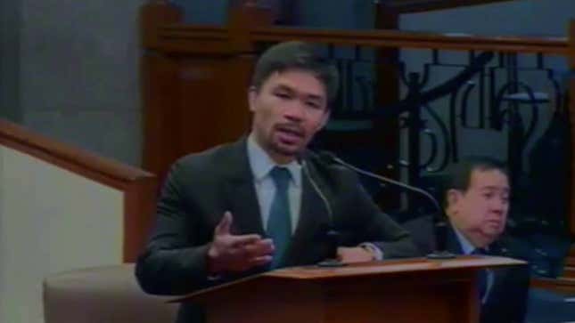 Philippine Senator And Bad Person Manny Pacquiao Wants To Execute Drug Dealers