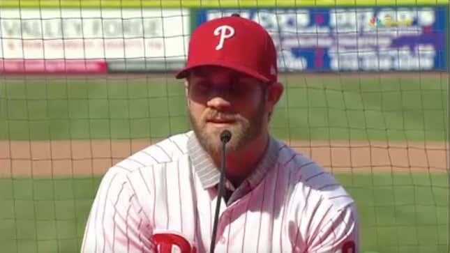 Bryce Harper At His Phillies Press Conference: "We Want To Bring A Title Back To D.C."