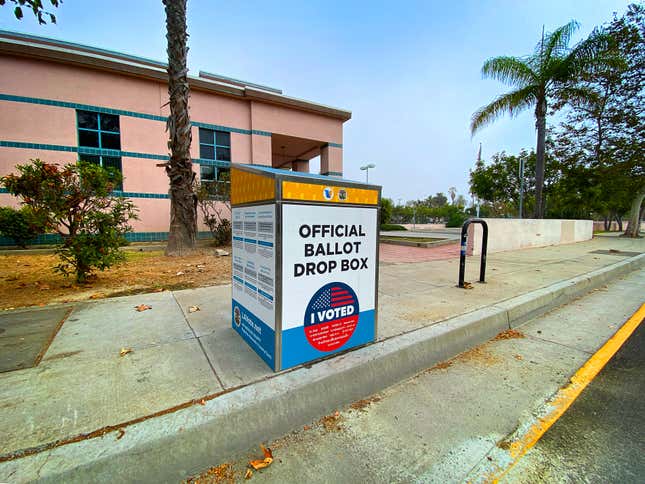 Image for article titled Unofficial Ballot Drop Boxes Causing Concern in California