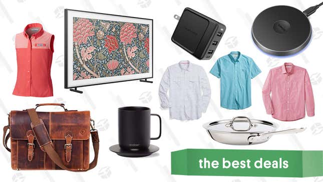 Image for article titled Tuesday&#39;s Best Deals: All-Clad Pan, Samsung &quot;The Frame&quot; TVs, Bonobos, and More