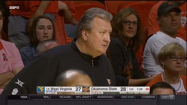 The Always-Cheerful Bob Huggins Calmly Affirms Official's Call