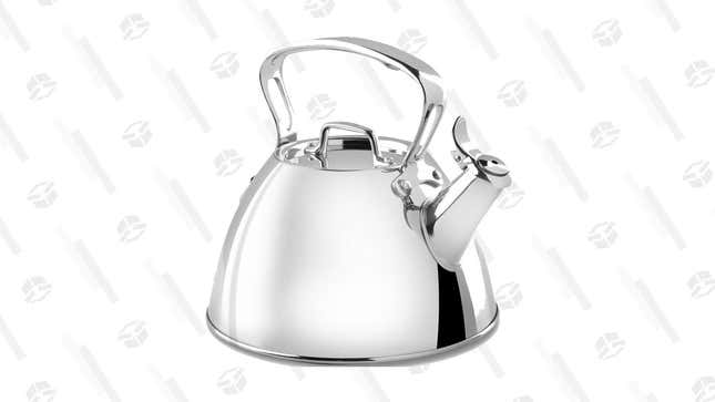 All-Clad 2-Quart Stainless Steel Tea Kettle | $48 | Amazon | Clip coupon on-site