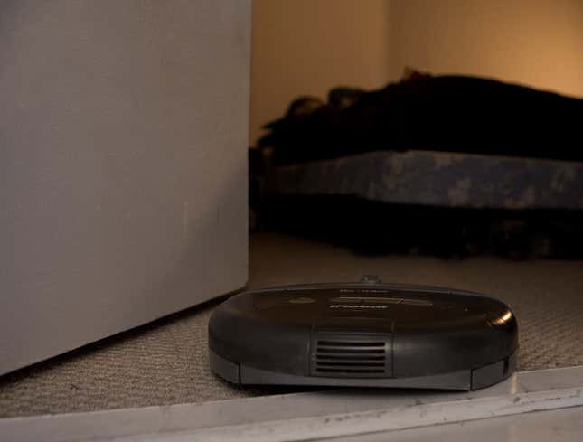 Image for article titled Roomba Thrown Out Of Home After Being Caught Staring At Sleeping Daughter