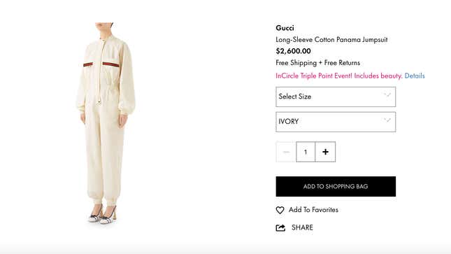 Image for article titled Ana de Armas Took Her Very Good $2,600 Ivory Gucci Jumpsuit for a Walk