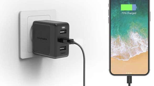 RAVPower 30W 3-Port USB Travel Charger | $8 | Amazon | Promo code Q2RNU5LW