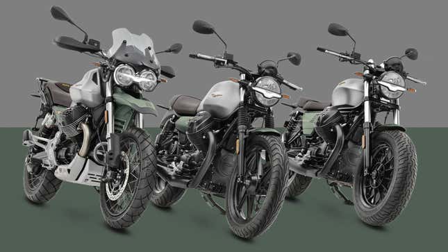 Image for article titled Moto Guzzi Celebrates Turning 100 With 3 Special Edition Bikes