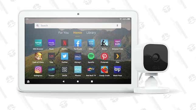 Fire HD 8 Tablet + Blink Mini Camera | $75 | Amazon