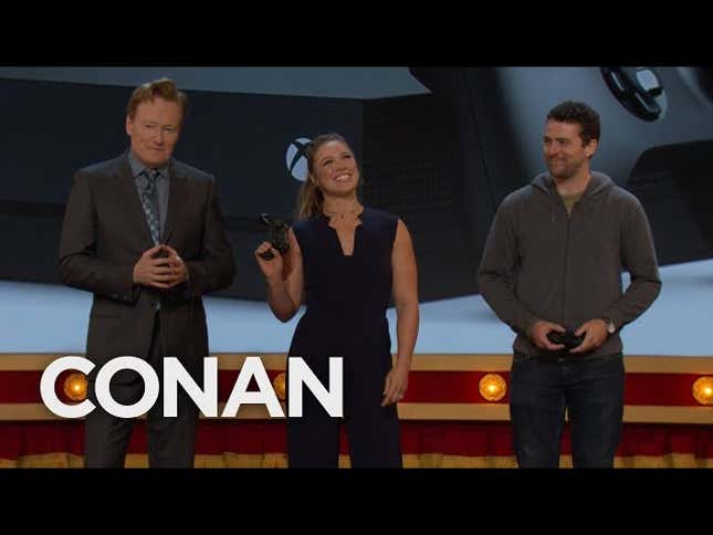 Ronda Rousey's Xbox One X Spot On Conan Is Painful To Watch<em></em>